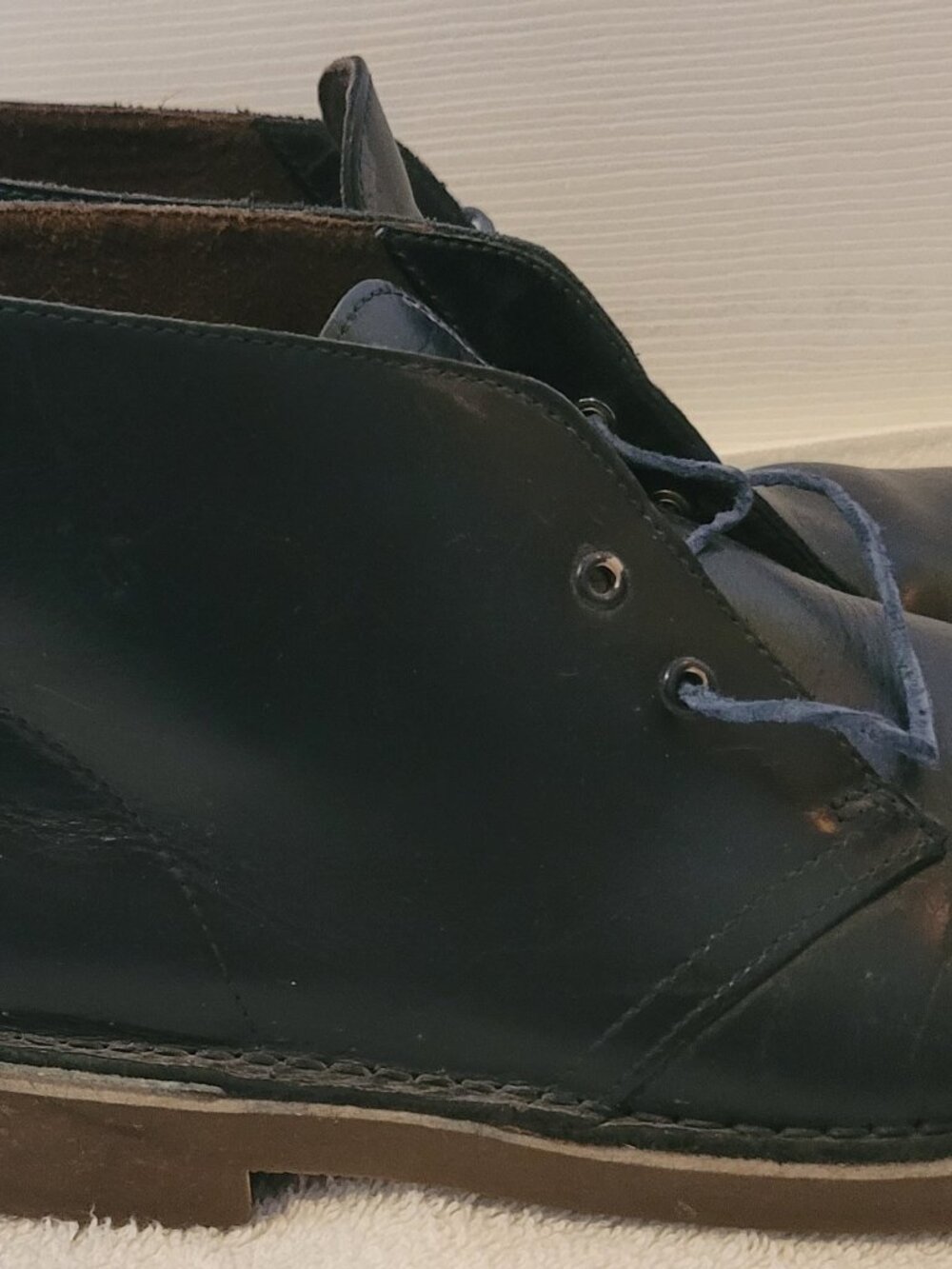 Clarks desert boots, blue - Picture 3 of 7